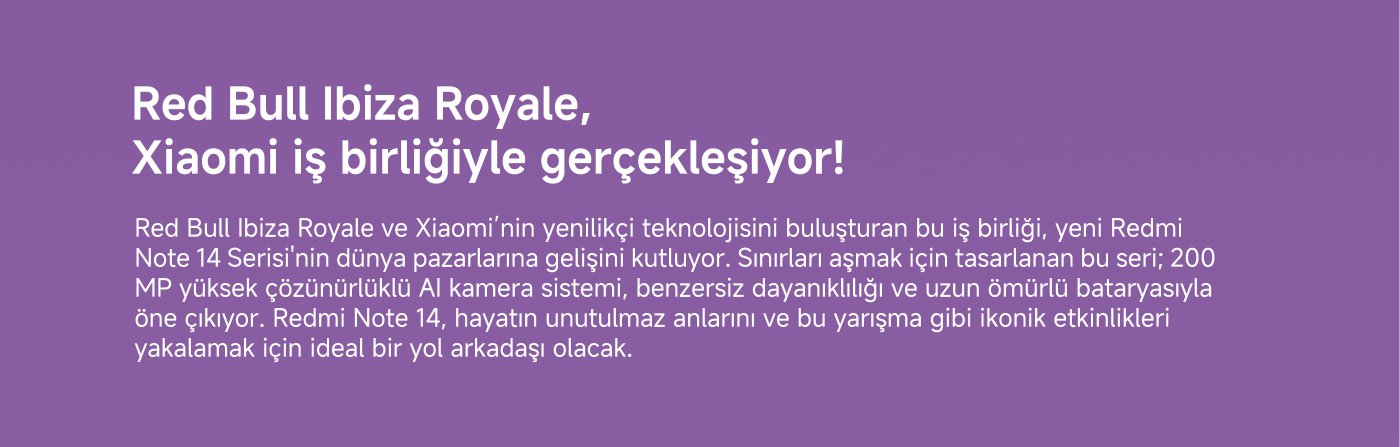 Redmi Note 14 Serisi x Red Bull Ibiza Royale