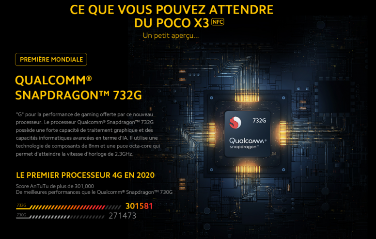 Sans titre.png SD 732G : LE nouveau SOC milieu de Gamme 4G / Poco X3 Inside