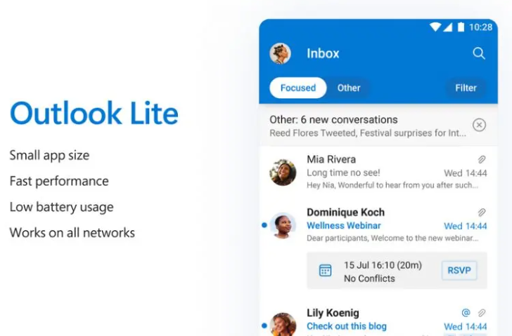 Microsoft merilis aplikasi Outlook Lite untuk Android