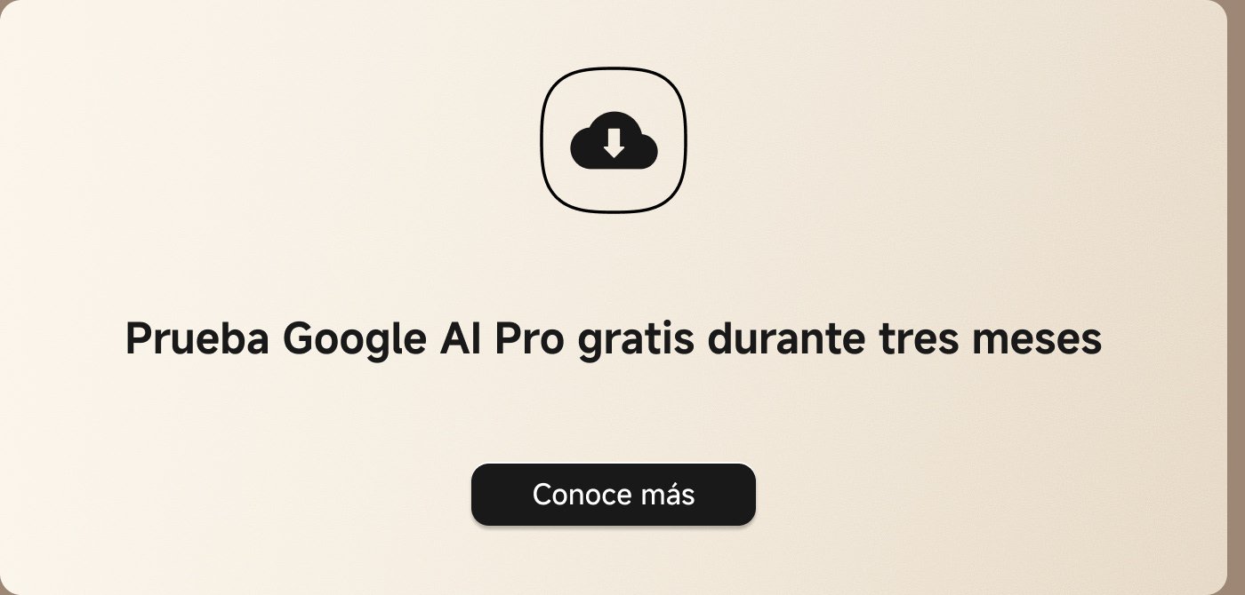 Prueba Google AI Pro gratis durante tres meses. Conoce más.