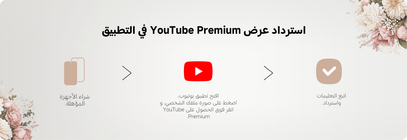 استرداد عرض YouTube Premium في التطبيق