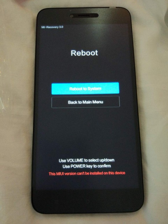 Редми главное меню. Xiaomi mi Recovery 3 0. Main menu Redmi Recovery 3.0. MIUI Version can't be installed on this device. Ребут меню Ксиаоми.