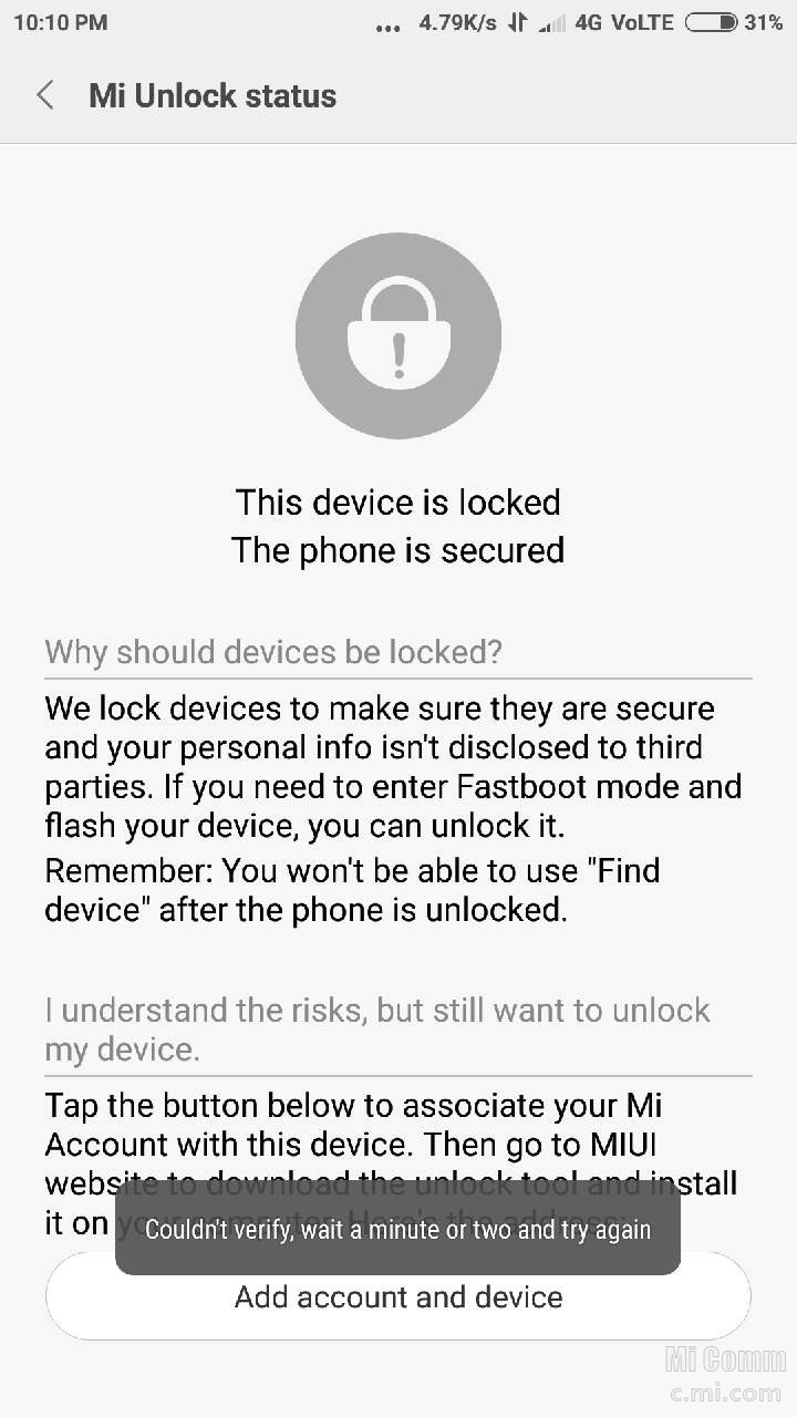 Couldn t verify перевод. Разблокировка ми аккаунта. MIUI Unlock. Mi Unlock ошибки. Couldn't Unlock Xiaomi что делать.