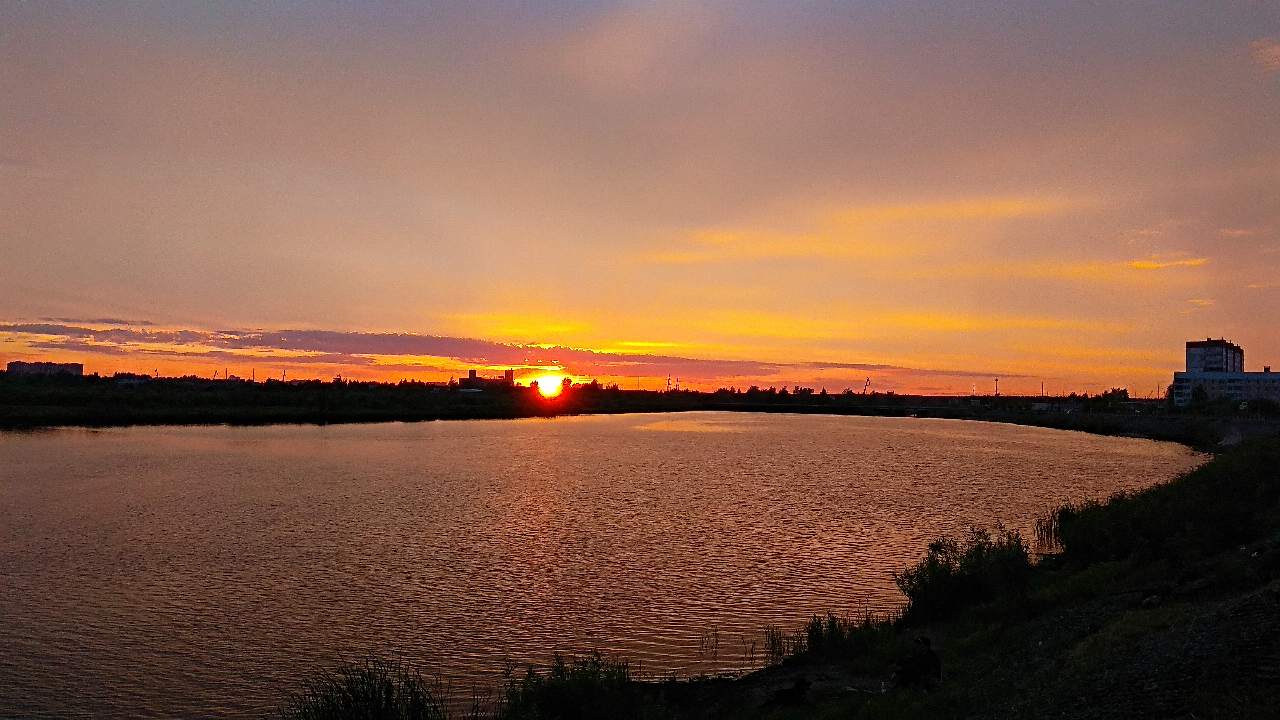 Закат в тюмени сегодня фото