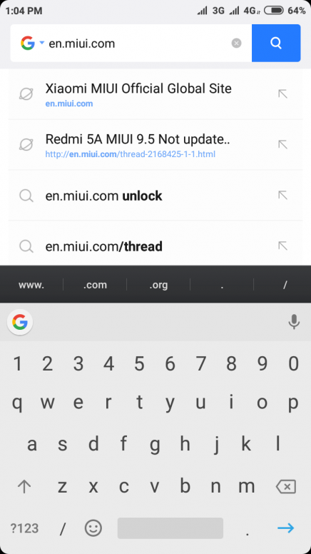 Miui unlock account