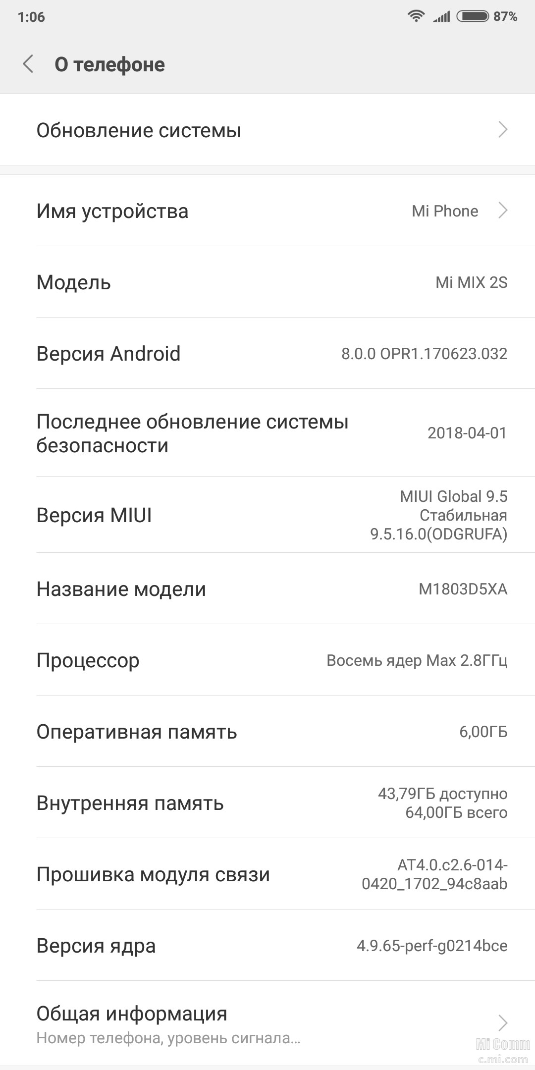 Сколько гигабайтов на redmi