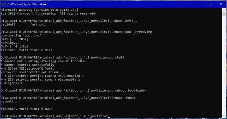 Minimal adb fastboot