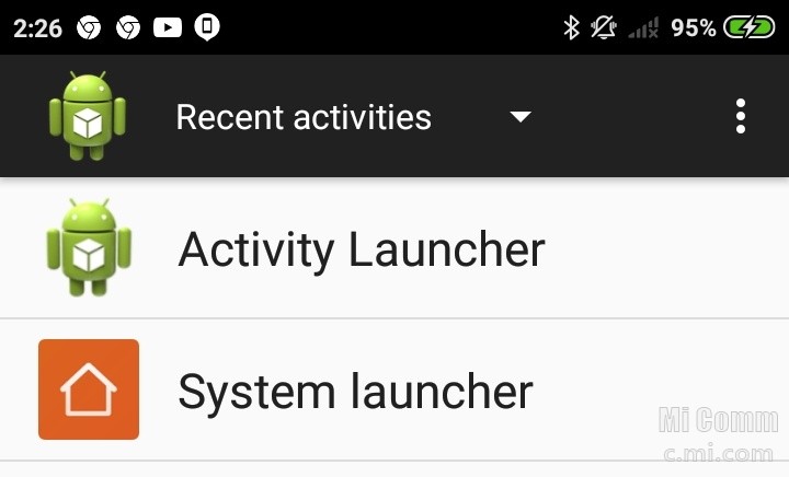 Activity launcher xiaomi карта памяти