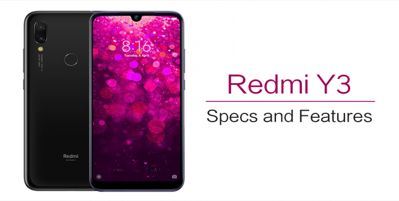 redmi y3 dimensions