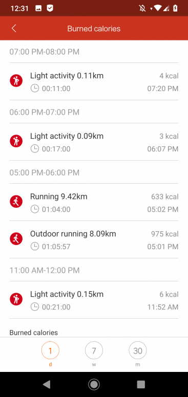 Mi Fit 4.0 ONE Run counts TWICE on total calories burned page Mi Band Series Xiaomi Community Xiaomi