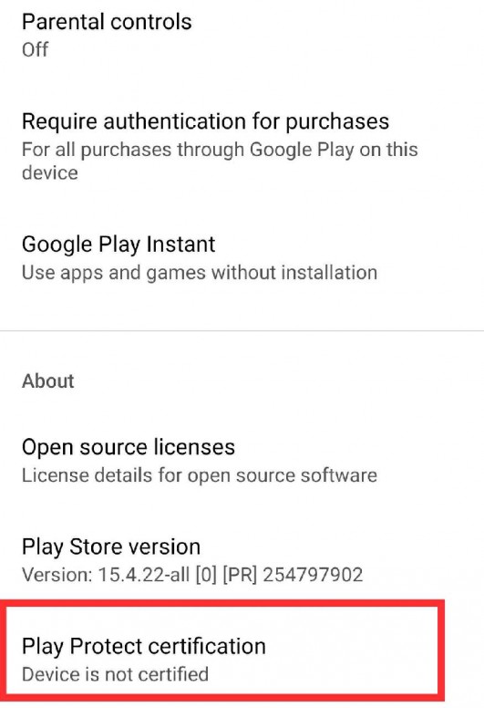 play protect certification xiaomi