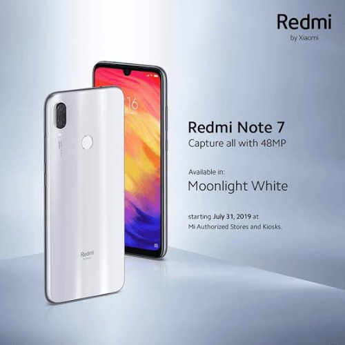 redmi note 7s moonlight white