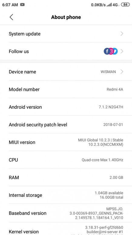 redmi 4a miui 11