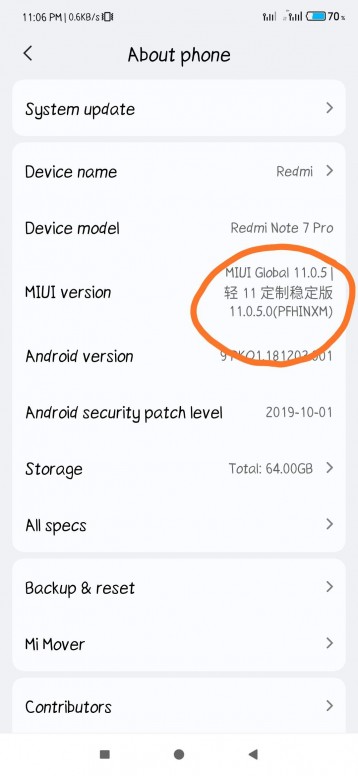 redmi language setting