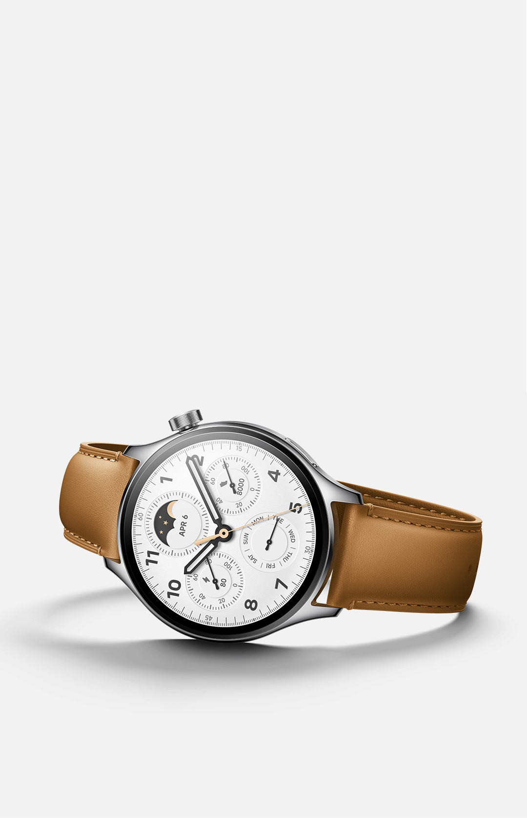 Xiaomi Watch S1 Pro Reloj Smartwatch Plata con Correa de Cuero Marrón -  Reloj smartwatch