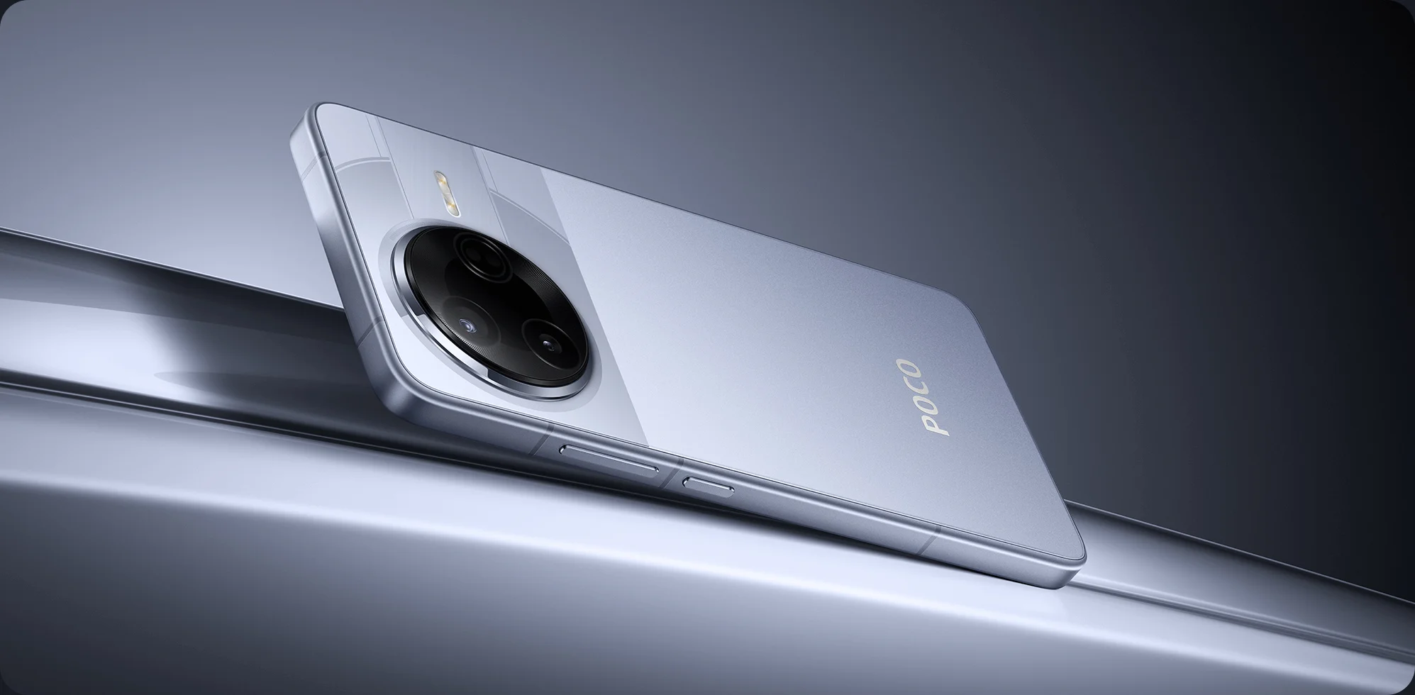 Poco F7 Pro showing HyperOS interface and quick settings panel
