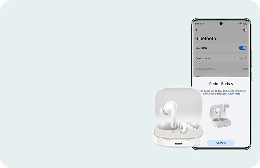 Batería 42 horas y estuche Redmi Buds 6