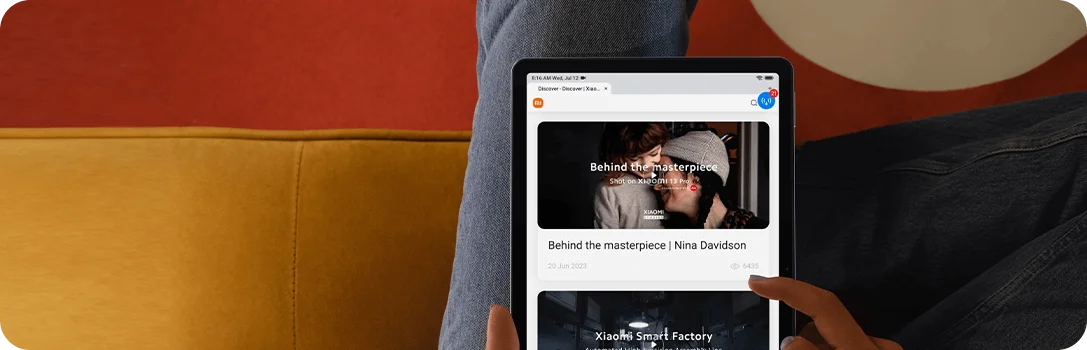 Diseño delgado y elegante de la Redmi Pad SE