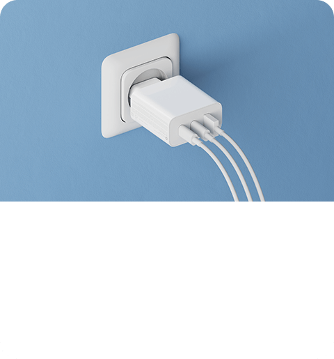 Xiaomi 67W GaN Turbo Wall Charger Triple Ports Fast Charger Type-C + USB-A  2C1A