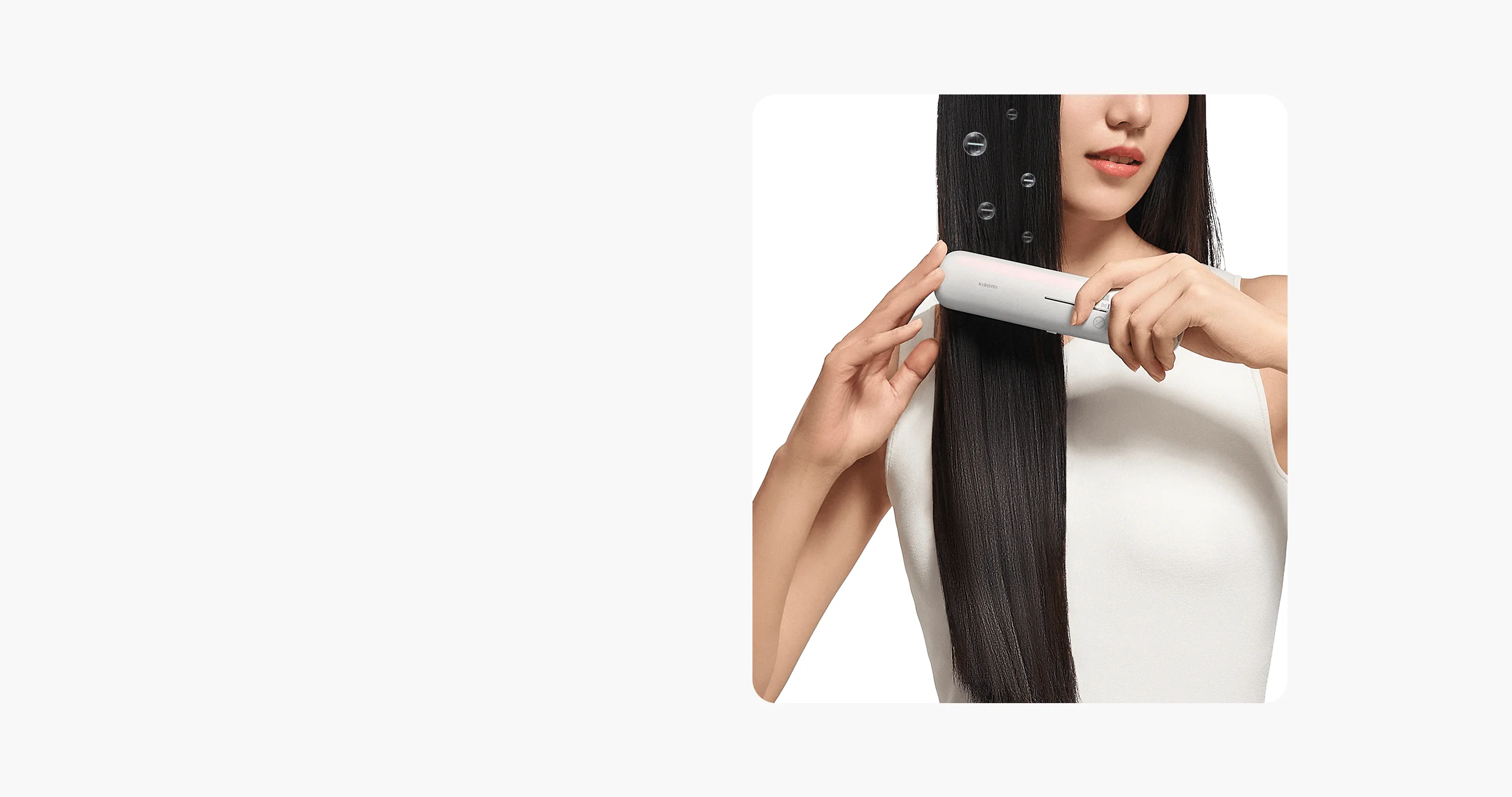 Cepillo Alisador Xiaomi Cordless Hair Straightener Brush Blanco
