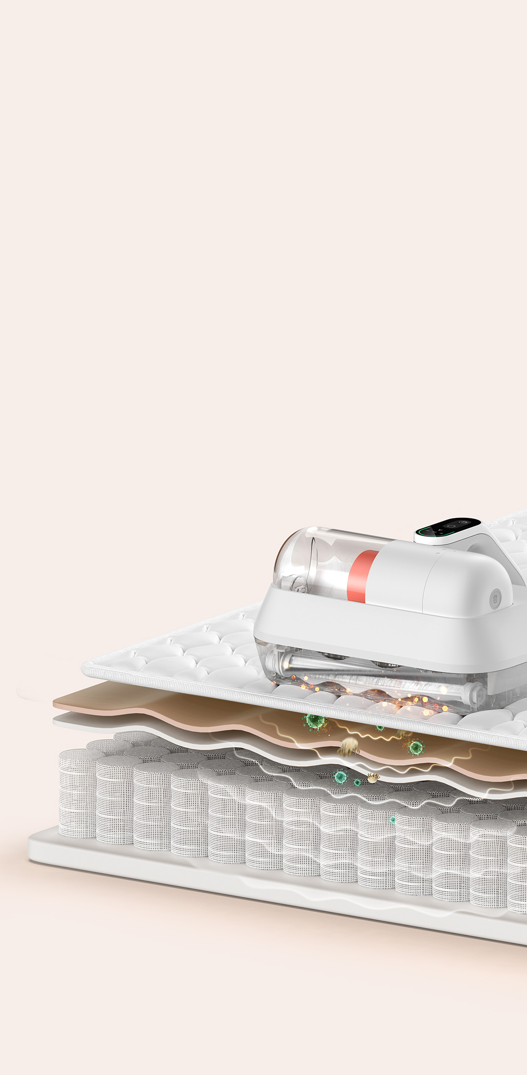 Xiaomi Dust Mite Vacuum Cleaner Pro – 14000 Pa suction power, UV light, intelligent display, 4-stage filter system and 55°C warm air drying for effective mite and dust removal