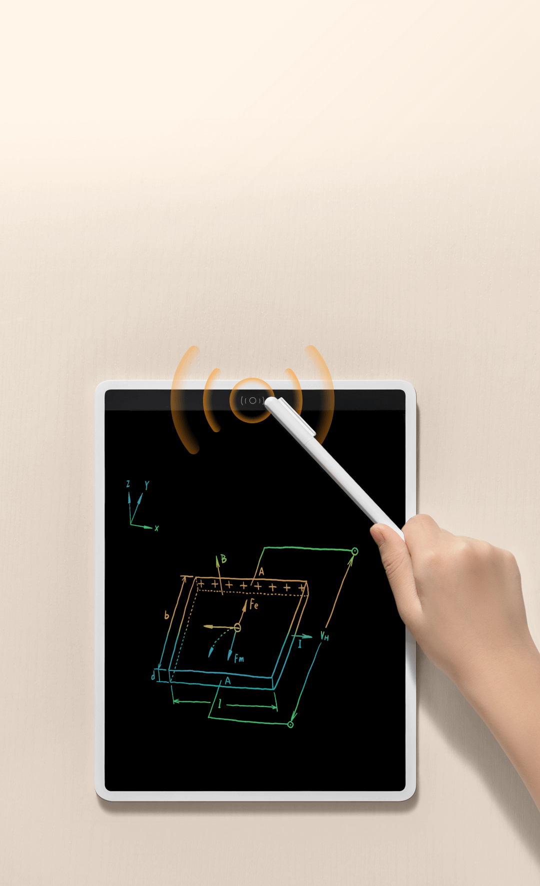 Tablette graphique Xiaomi LCD Tablette d'écriture Numérique Graphique avec  stylet - 13.5 Pouces