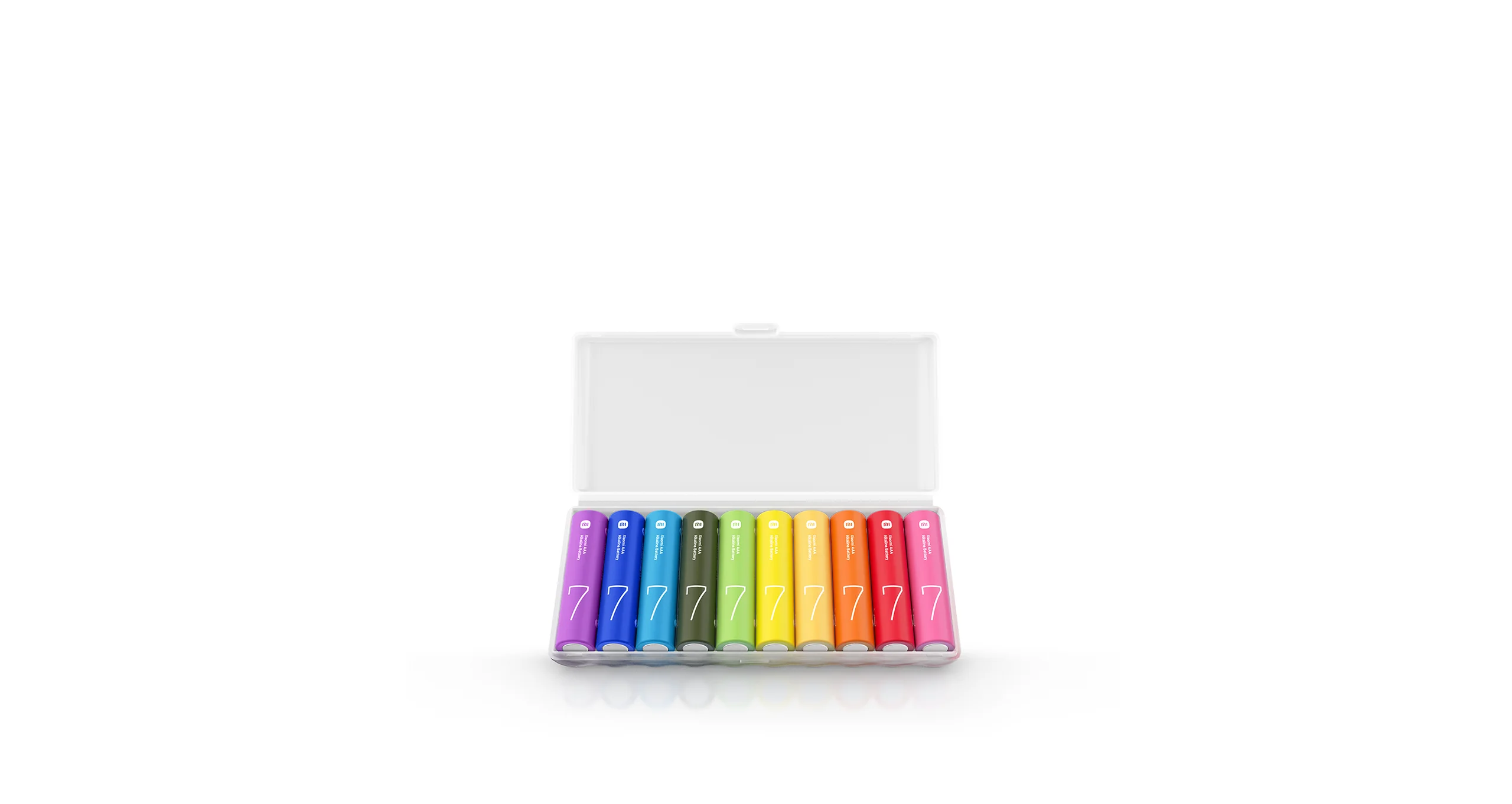 Transparent battery box for easy and attractive storage
