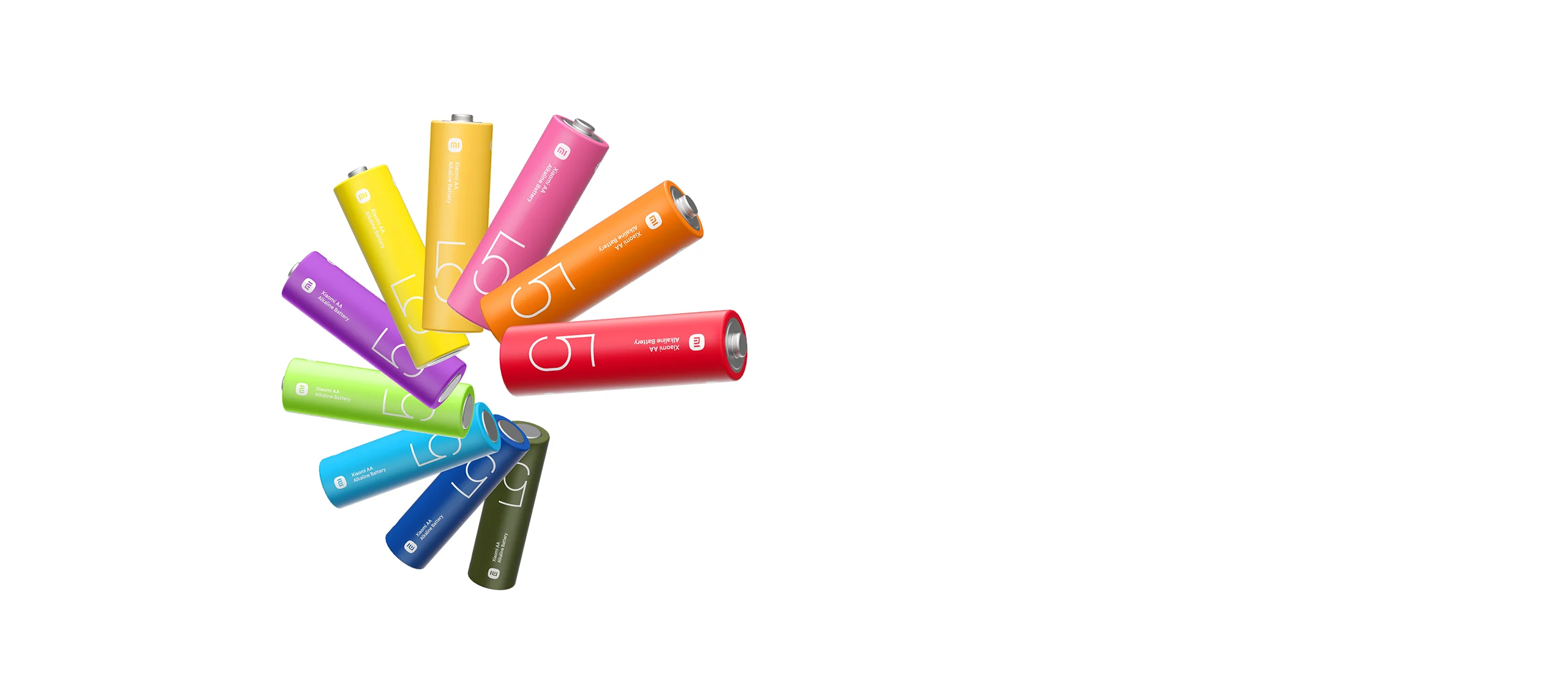 Bright rainbow colours for easier differentiation
