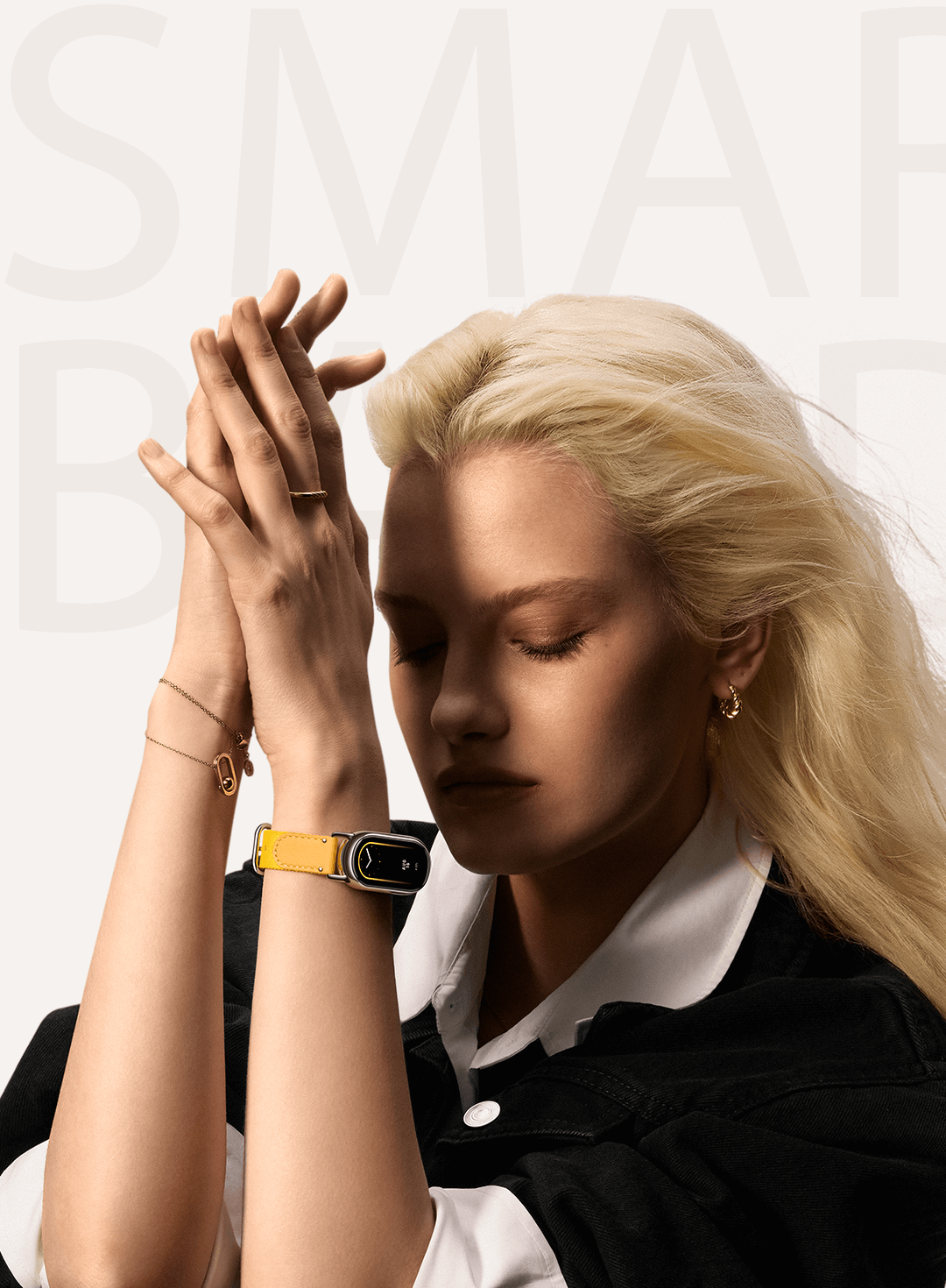 Bracelet acier Xiaomi Smart Band 8 (lumière stellaire) 