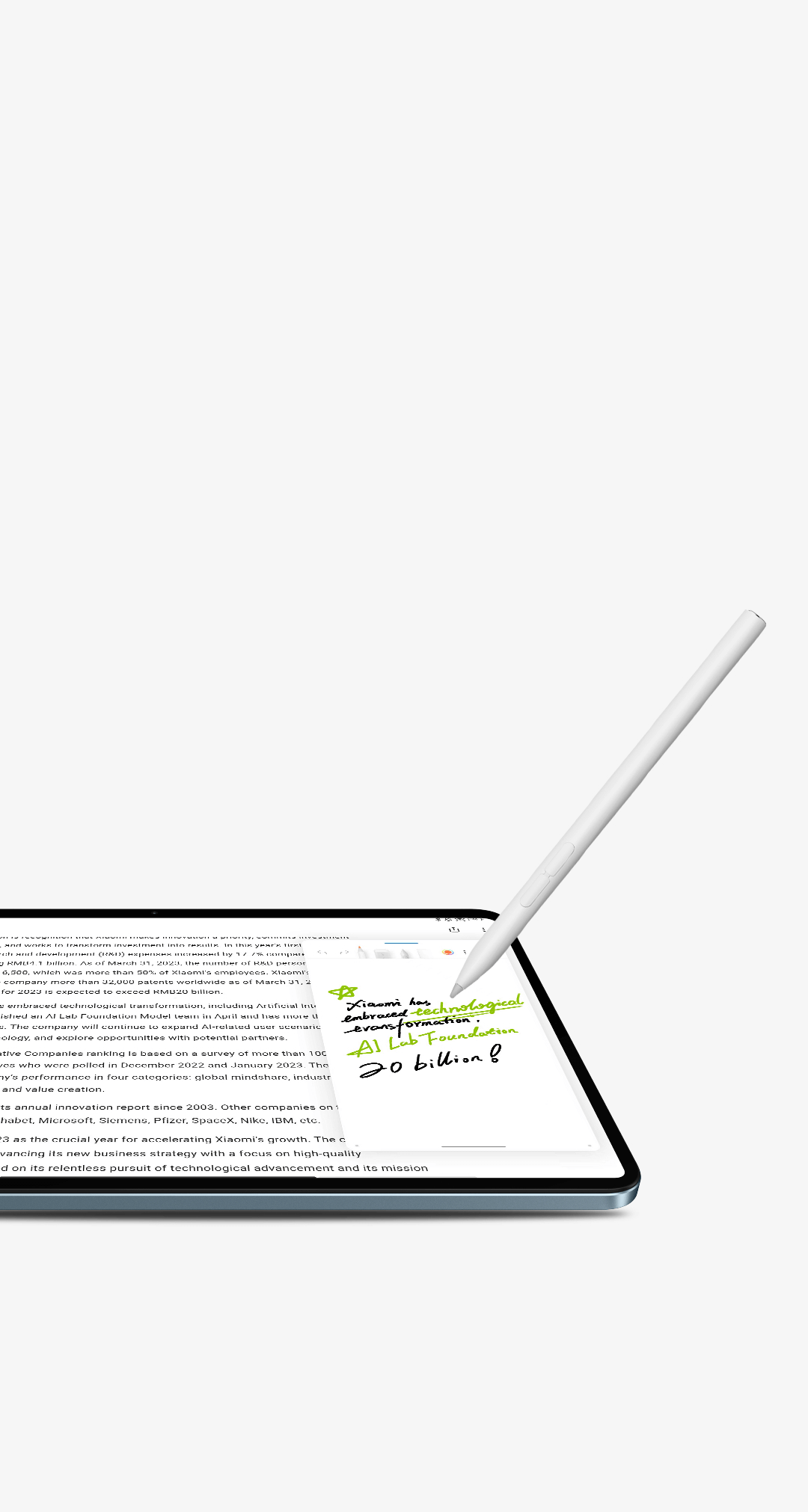 Xiaomi Pad 6 Stylus Pen 2nd Gen Low Latency Draw Writing