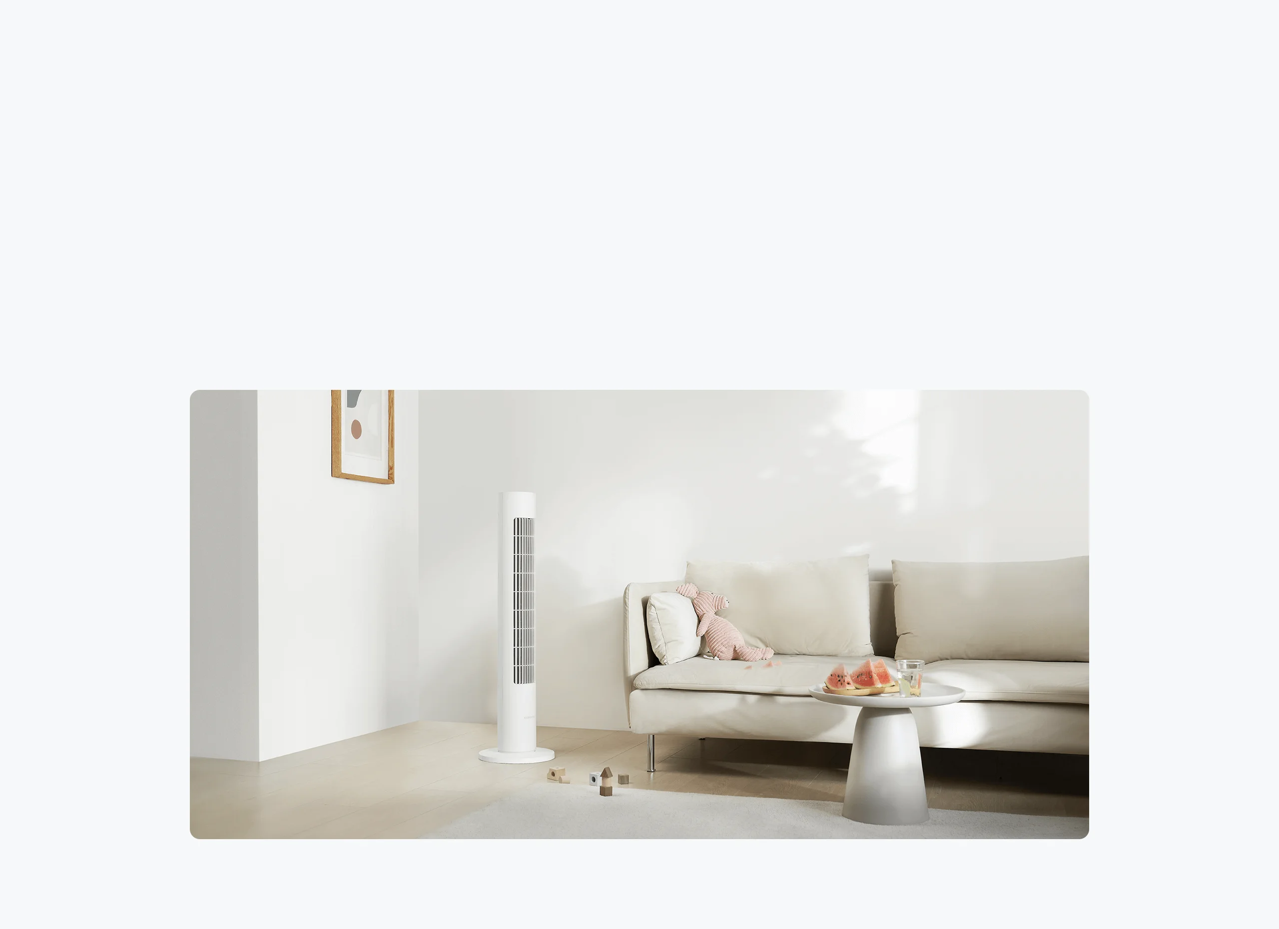 محتويات علبة Xiaomi Smart Tower Fan 2