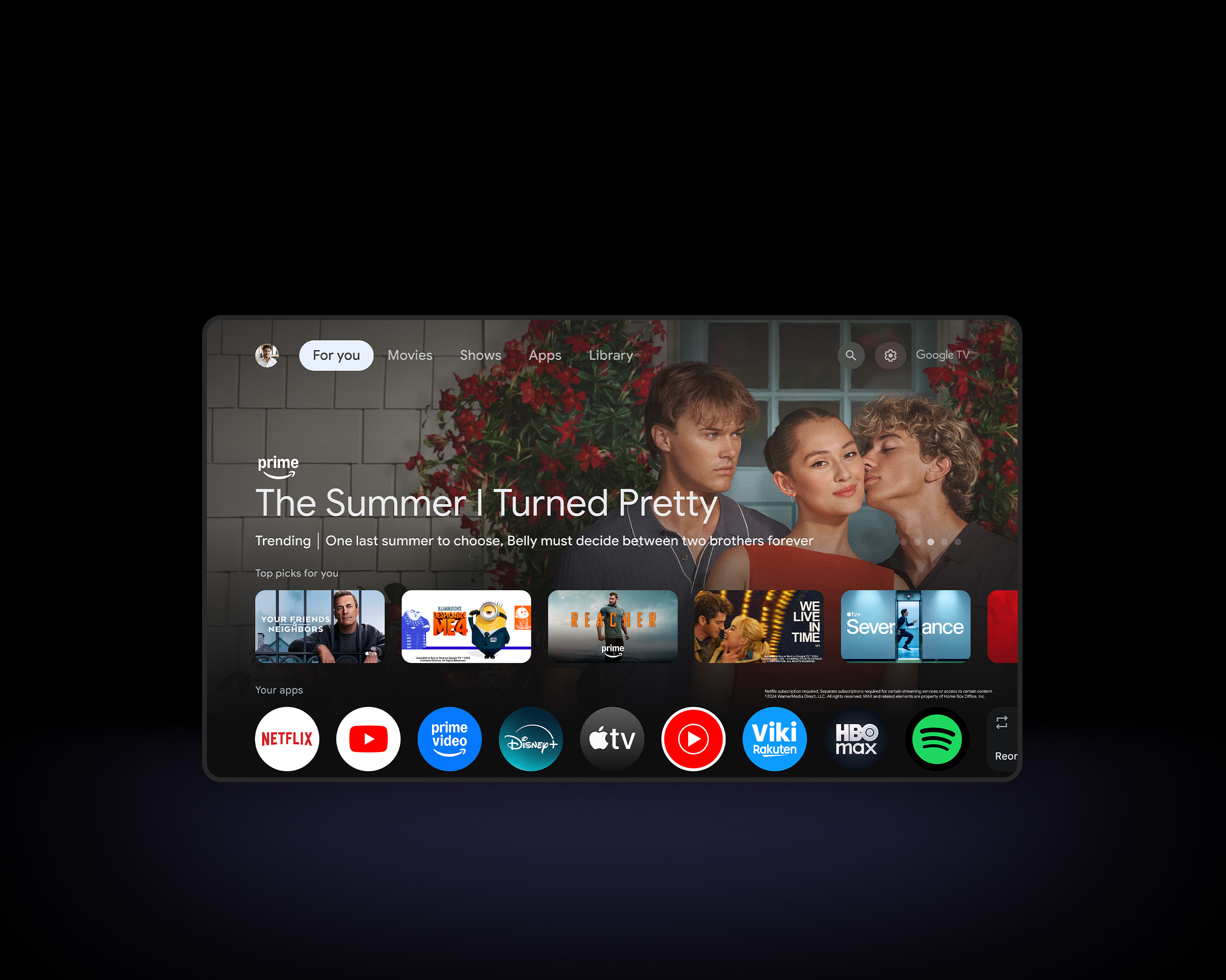 Інтерфейс Google TV